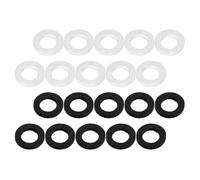 iplusmile Coussins de Fixation 20 Facile à Utiliser, Lot de 20 Pièces en Coton Blanc et Noir pour e Trompette pour Amateurs D'instruments à Vent