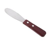 iplusmile Couteau Fromage Inox Dentelé Multifonction avec Manche Bois Épandeur Beurre et Racloir Résistant Outil Compact pour Tartiner Confiture et Couper Fromage