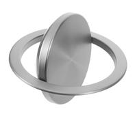 iplusmile Couvercle de Poubelle Encastré en Acier Inoxydable Gris Foncé Petit Format Ø18-19 CM Couvercle Basculant Hermétique Cuisine Salle de Bain et Hôtel Optimisation D’Espace sur