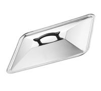 iplusmile Couvercle Rectangulaire Acier Inoxydable Protection Alimentaire Facile à Transporter Cuisine Et Restaurant