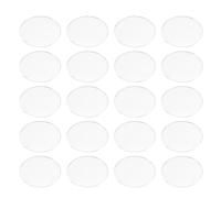 iplusmile Couvercles en Verre Incurvés 20 Pièces pour Lentilles de Projecteur Mr16Gu10, Dômes Transparents pour Éclairage par Projecteur Extérieur et Jardin