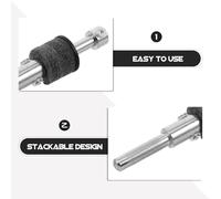 iplusmile Cymbal Stacker Clamp Adjustable Drum Boom Stand Extension Percussion Mount With Quick Setup And Multifunctional Sleeve Holder For Drum Kit