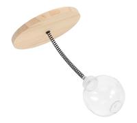iplusmile De Chat Drôle De Nourriture Manquante Balle Délicate De Fuite De Nourriture Interactif pour Chat Boule De Distribution De Friandises Jouets Délicats Kaki en Bois