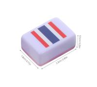iplusmile de Mahjong Portable pour 2 Joueurs 64 Tuiles 24 MM en Motifs Drapeaux du Monde de Mémoire Éducatif Stratégie pour Voyages et Jeux en