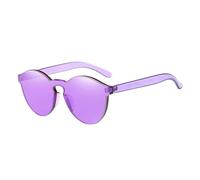 iplusmile de Soleil sans Monture Rétro Lavande Protection UV Lentilles Transparentes pour Activités Extérieur Unisexes et Confortables
