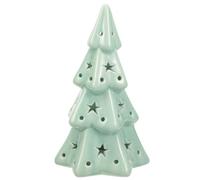 iplusmile Décoration de Bureau de Noël Ambiance Noël en Céramique | Détails Soignés, Accent Réutilisable, Forme Sapin, pour Chambre, Vitrine Commerce, Table Festive