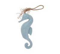 iplusmile Décoration Murale de Style Méditerranéen Nautique Hippocampe en Bois Ornement Suspendu Délicat Design Océan et Atmosphère Marine pour Chambre ou Vitrine