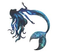iplusmile Décoration Murale Sirène Autocollants Sirènes Décor De Maison De Sirène Décor De Pépinière Océan Art Mural En Métal Décor De Chambre De Sirène Décor Mexicain Art Sirène Le Fer