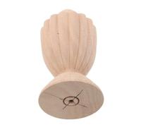 iplusmile Decorative Wood Curtain Rod Finials Unfinished Wooden Staircase Post Toppers French Wedding Style Romantic Home Decor Easy Installation Craft Accent