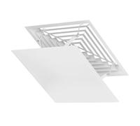 iplusmile Déflecteur Carré pour Climatisation Centrale Améliore Efficacité et Confort Installation Facile pour Maison et Bureau Blanc