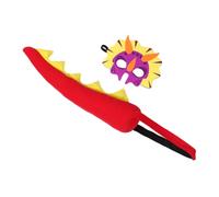 iplusmile Déguisement Dinosaure Garçon Fille Tricératops Costume Cosplay et Confortable avec Queue et Masque pour Fête Danniversaire et Accessoires de Jeu de Rôle