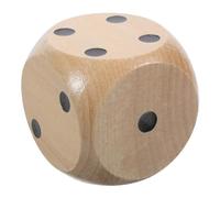 iplusmile Dés Bois à Coins Arrondis pour Jeux Enseignement et Fêtes Accessoire de Jeu et Polyvalent Bois Naturel