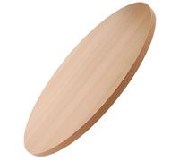 iplusmile Dessus de Table Rond en Bois Massif Design Épais et Bords Arrondis Sécurisés, Surface Naturelle Élégante pour Table de Salle à Manger ou Hôtel Couleur Aléatoire