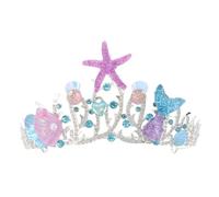 iplusmile Diadème de Sirène Artisanal avec Étoile de Mer et Coquillages Couronne Élégante pour Mariées et Filles Accessoire Unique pour Fêtes et Mariages à Thème Océan