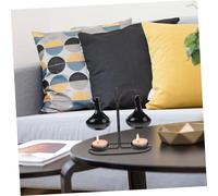 iplusmile Diffuseur Céramique Noir Double Suspendu Brûleur à Huile Essentielle Sécurisé Verre Résistant Chaleur Porte-Bougie Chauffe-Plat Élégant pour Maison Moderne