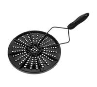iplusmile Diffuseur de Chaleur pour Tajine en Émail Noir, Plaque D'adaptation pour Plaque de Cuisson à Induction, Distribution Uniforme Chaleur Cuisine Maison