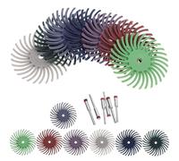 iplusmile Disques à Poils Radiaux 1 Pouce 41 Pièces Assortiment 80-2500 Axes 235/30 MM pour Polissage Métal Bois Plastique Accessoires Outils Rotatifs