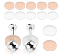 iplusmile Disques de Piercing en Silicone 20pcs Anti-hyperplasie et Anti-frottement pour Boucles D'oreilles, Coussinets Invisibles pour Protection Peau