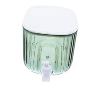 iplusmile Distributeur à Boissons Réfrigéré Portable avec Robinet Vert Grand Contenant pour Jus Frais Eau et Thés Froids Couvercle Étanche Anti-poussière pour Fêtes et Usage Domestique