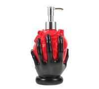 iplusmile Distributeur de Savonnette à Pression de Cœur Noir Flacon Pompe Rechargeable pour Savonnette Liquide et Mousse Accessoire Original Halloween pour Salle de Bain Cuisine Décor