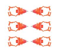 iplusmile Distributeur d'eau Automatique Jaune 6 Pièces pour Poulets en Plastique Système à Ressort Facile à Installer Couleur Aléatoire pour Volailles et Jeunes Poules