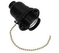iplusmile Douille à Tirette E27 En Bakélite Avec Chaînette, Support De Lampe à Filetage, Adaptateur De Socle De Lampe Pour Luminaire à Plafond, Remplacement Pratique, Usage Domestique,