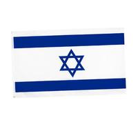iplusmile Drapeau D'israël 90x150 Cm En Polyester Solide Pour Décoration Intérieure Et Extérieure, Bannière Nationale Résistante à La Décoloration, Drapeau De Jardin Et Fête