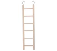 iplusmile Échelle en Bois pour Oiseaux Crochets Métalliques, Suspendu Facile à Fixer pour Cage, Développe L'intelligence des Perroquets et Calopsittes