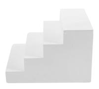 iplusmile Échelle Miniature en Plâtre Blanche Accessoire Photo Décoratif Objet Géométrique Trapézoïdal pour Studio Photo Décoration Maison et Shooting Cosmétique