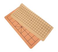 iplusmile Échiquier Chinois Pliant Double Face Suédine Plateau Polyvalent pour Xiangqi et Go Jeu de Stratégie Portable et Pratique