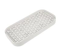 iplusmile Égouttoir Double Couche PP Détachable pour Cuisine et Salle de Bain Plateau Drainant Polyvalent pour Fruits Tasses et Ustensiles Petit Modèle Profond