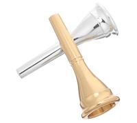 iplusmile Embouchure pour instrument d'harmonie en laiton plaqué argenté et doré lot de 2 pièces accessoire de précision pour étudiants et concerts embout pour instrument à vent en