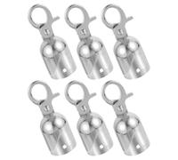 iplusmile Embouts de Cordon Crochet 6 Pièces Alliage 3.00 X 1.10 X 1.10 Pouces Suspendre de Cordes de Poteaux et Barrières de Sécurité