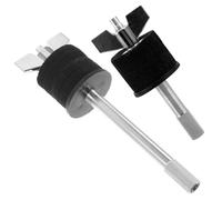 iplusmile Empileur de Cymbales Lot de 2 Set de Set de Pièces pour Support de Batterie Noir en Alliage Double Couche et Feutre, Installation Sécurisée et Design Surélevé