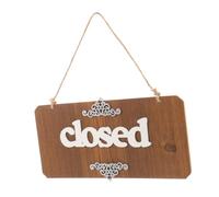 iplusmile Enseigne Bois Double Face Ouvert Fermé avec Corde Suspendue Panneau Vintage pour Magasin Café Restaurant Hôtel Décor Porte