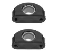 iplusmile Ensemble 2 Guides-Câbles Marins en Acier Inoxydable Doublure Intérieure Renforcée Grand Format 55X30 MM Clips Câbles Noirs pour Yacht Accessoires Bateau Résistants aux