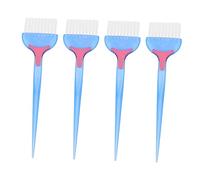 iplusmile Ensemble 4 Pièces Pinceaux et Peignes Teinture Capillaire Salon, Poils Souples Abs, Bleu, pour Coloration Uniforme Femmes et Jeunes Filles, Soins Capillaires Professionnels