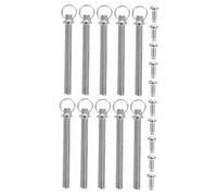 iplusmile Ensemble De 10 Kit de Réparation Éventail à Main avec Rivets Métalliques et Fixations à Anneau pour Restauration Précise Éventails Pliables Argenté