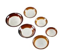 iplusmile Ensemble de 5 Bols à Soupe en Poterie Vintage Épaisse Assemblage sans Couture, pour Décorer la Table à Dîner Chez