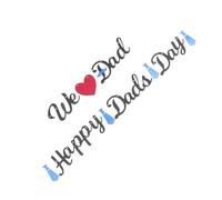 iplusmile Ensemble de Décoration Suspendue pour Fête des Pères Banderole We Dad Rose et Vert 1 Set pour Anniversaire et Célébration à la Maison Décoration Murale et Plafond