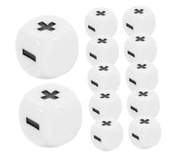 iplusmile Ensemble De Dés D'enseignement des Mathématiques en Acrylique Blanc 12 Pièces pour Garçon Et Filles, Jeu Éducatif De Calcul Scolaire, Jouet Pédagogique pour Apprentissage des Opérations