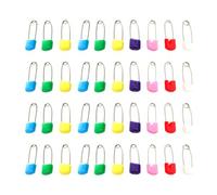 iplusmile Épingles de Sûreté Tête Verrouillable Pratique 100 pour Bébé en Plastique et Acier Lot de 100 Pièces Colorées pour Serviettes Salivaires et Tissus D'allaitement