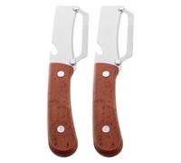 iplusmile Éplucheur Multifonction et Décapsuleur, Lot de 2 Outils Légers Manche en Bois et Lame Inox, Adapté pour Fruits, Légumes et Usage Cuisine Familiale