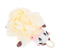 iplusmile Éponge de Bain Exfoliante en Filet Motif Vache, Boule de Douce pour Garçon et Filles, Bain Interactif, Loofah Tout-petits, Générateur de Mousse Ludique