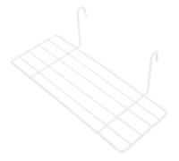 iplusmile Étagère Droite Blanc pour Rangement Mural Support Pratique pour Grille Murale et Organisation Despace avec Système Emboîtable