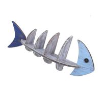 iplusmile Étagère Murale en Bois de Poisson pour Fête, Rangement Vertical et Solution D'affichage Créative, Style Côtier de L'océan pour Chambre ou Maison Bord Lac