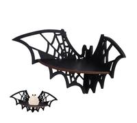 iplusmile Étagère Murale Flottante Bois Style Rustique Forme de Toile Araignée Étagère Angle Décorative pour Rangement et Présentation Adaptée Bureau et Chambre