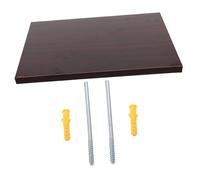 iplusmile Étagère Murale Flottante Rectangulaire Charge Lourde pour Rangement Multifonctionnel de Teck Support Mural Stable pour Plantes et Décorations Gain de Place pour Chambre et Bureau