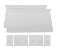 iplusmile Étagères Murales Support Mural en Acrylique Transparentes Lot de 2 pour Jardinière Grosse Capacité, Design Moderne et Résistant pour Salle de Bain et Chambre
