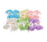 iplusmile Étamines de Fleurs Artificielles 5 MM 12 Paquets Multicolores Pistils Souples pour Loisirs Créatifs Scrapbooking et Décoration DIY